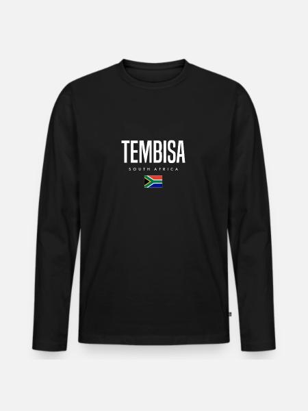 Tembisa, South Africa - Men's Premium Organic Long Sleeve Shirt - black