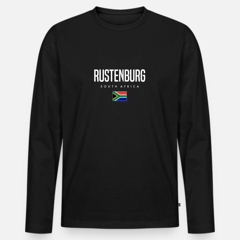 Rustenburg Südafrika - Männer Premium Bio Langarmshirt - Schwarz