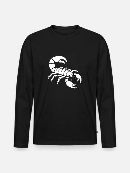 scorpion - T-shirt manches longues Premium bio Homme - noir