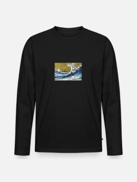 Jack Russell - Men's Premium Organic Long Sleeve Shirt - black