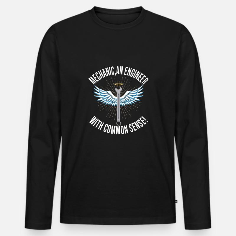Automechaniker - Männer Premium Bio Langarmshirt - Schwarz