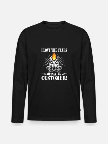 Car mechanic - Men's Premium Organic Long Sleeve Shirt - black