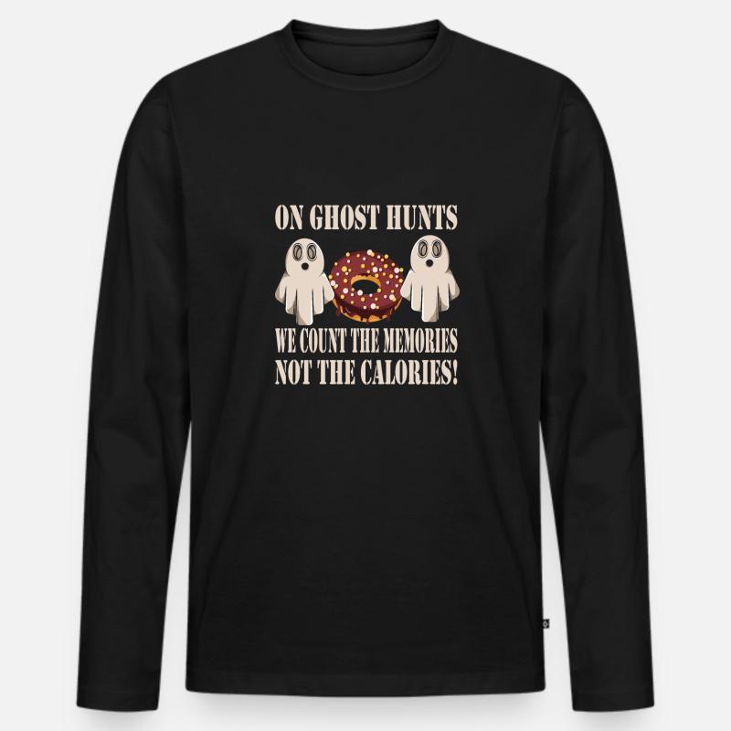 Geisterjäger - Männer Premium Bio Langarmshirt - Schwarz