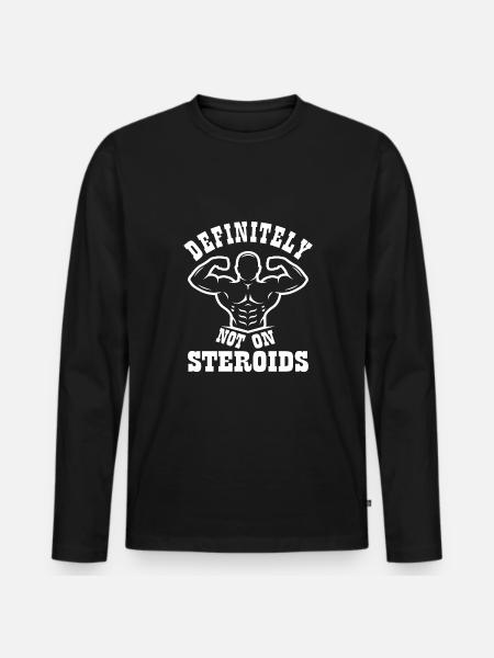 Culturisme - T-shirt manches longues Premium bio Homme - noir