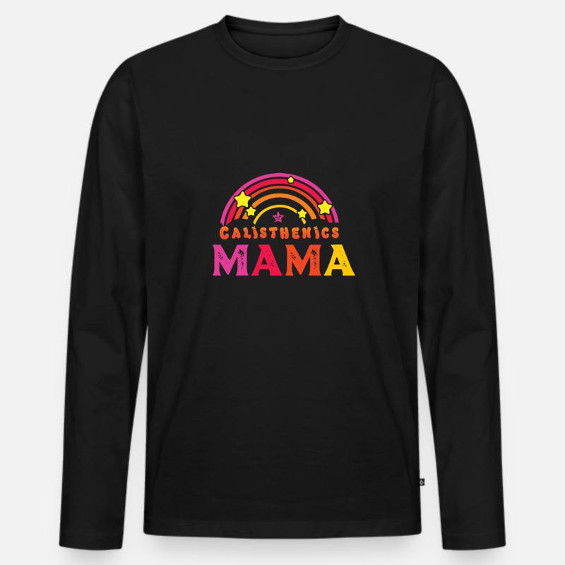 Zirkeltraining - Männer Premium Bio Langarmshirt - Schwarz