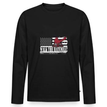 Circuit training - Men's Premium Organic Long Sleeve Shirt - black - Front - Nico (187cm)