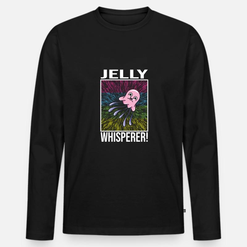 Jelly Whisperer - Männer Premium Bio Langarmshirt - Schwarz