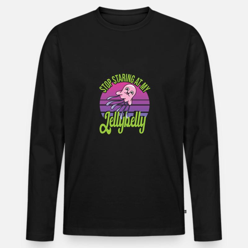 Jelly Whisperer - Männer Premium Bio Langarmshirt - Schwarz
