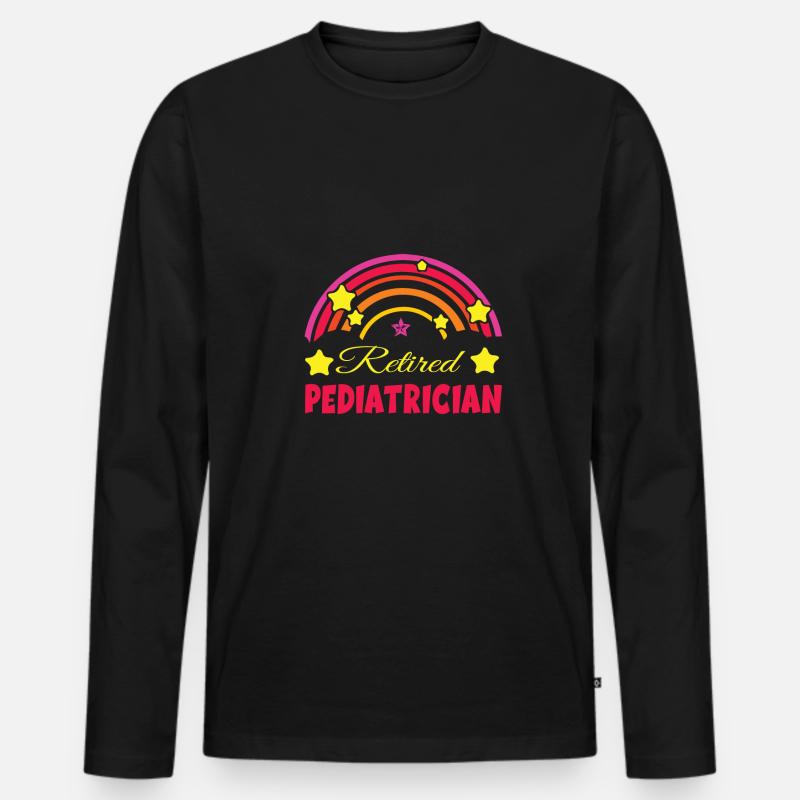 Kinder Krankenschwester - Männer Premium Bio Langarmshirt - Schwarz