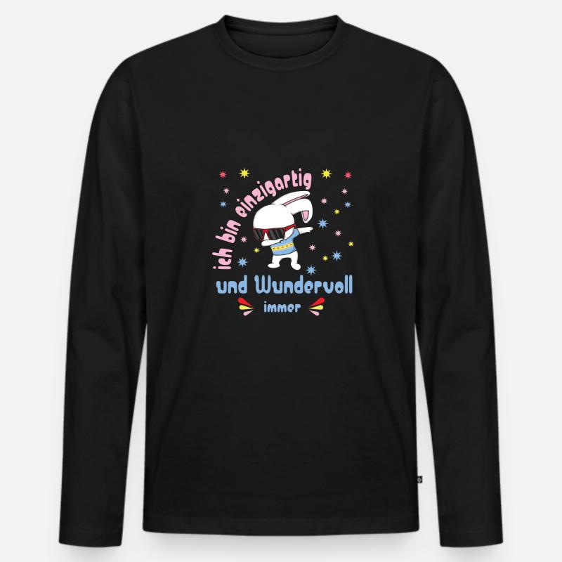 Malle - Männer Premium Bio Langarmshirt - Schwarz