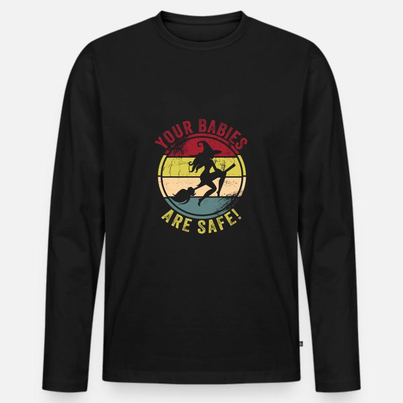 Babysitter - Männer Premium Bio Langarmshirt - Schwarz