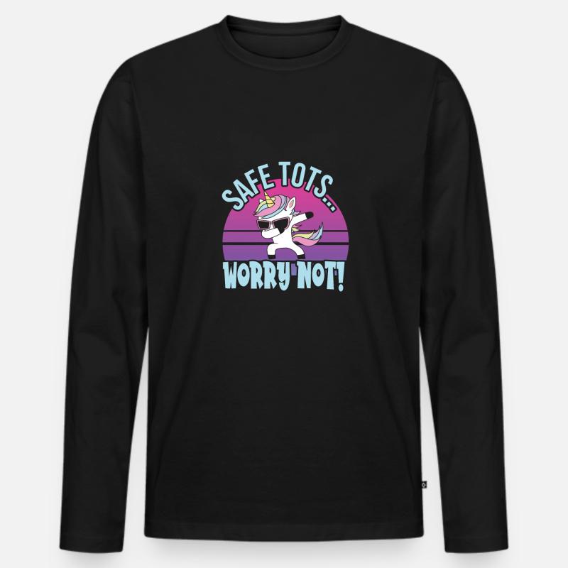 Babysitter - Männer Premium Bio Langarmshirt - Schwarz