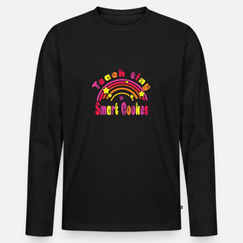 Kindergarten - Männer Premium Bio Langarmshirt - Schwarz