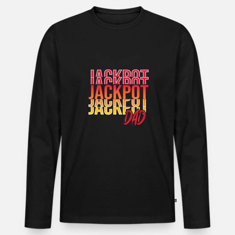 Urlaub - Männer Premium Bio Langarmshirt - Schwarz