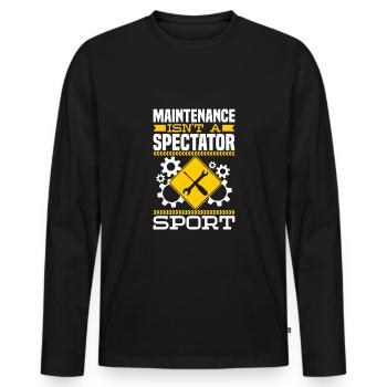 Locksmith - Men's Premium Organic Long Sleeve Shirt - black - Front - Nico (187cm)
