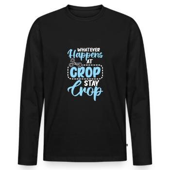 Basteln - Männer Premium Bio Langarmshirt - Schwarz - Vorne - Nico (187cm)