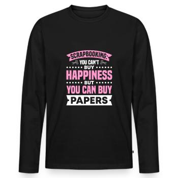 Basteln - Männer Premium Bio Langarmshirt - Schwarz - Vorne - Nico (187cm)