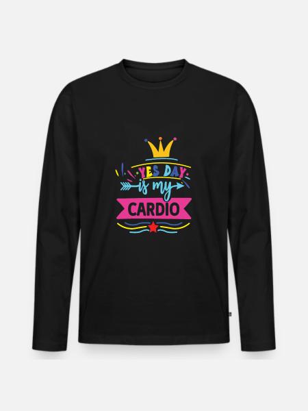 Yes Day - Men's Premium Organic Long Sleeve Shirt - black