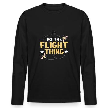 Insects - Men's Premium Organic Long Sleeve Shirt - black - Front - Nico (187cm)