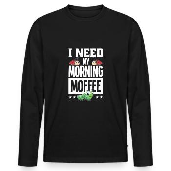 Insects - Men's Premium Organic Long Sleeve Shirt - black - Front - Nico (187cm)