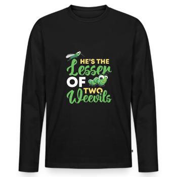 Insects - Men's Premium Organic Long Sleeve Shirt - black - Front - Nico (187cm)