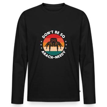 Insects - Men's Premium Organic Long Sleeve Shirt - black - Front - Nico (187cm)