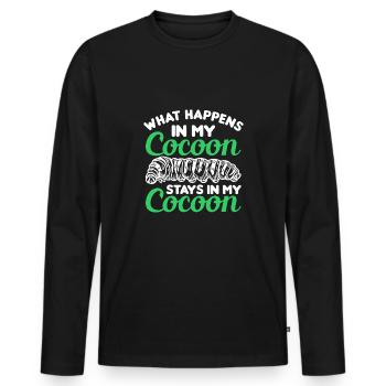 Insects - Men's Premium Organic Long Sleeve Shirt - black - Front - Nico (187cm)