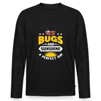 Insects - Men's Premium Organic Long Sleeve Shirt - black - Front - Nico (187cm)