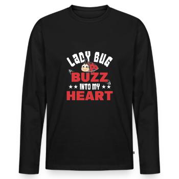 Insects - Men's Premium Organic Long Sleeve Shirt - black - Front - Nico (187cm)