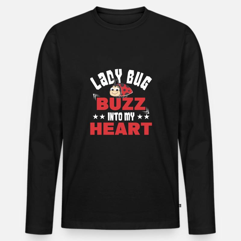 Insekten - Männer Premium Bio Langarmshirt - Schwarz