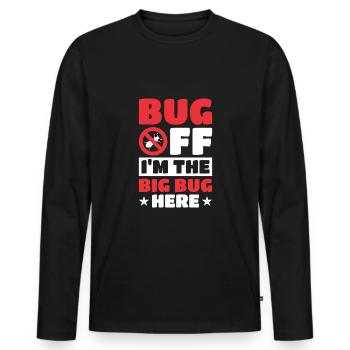 Insects - Men's Premium Organic Long Sleeve Shirt - black - Front - Nico (187cm)