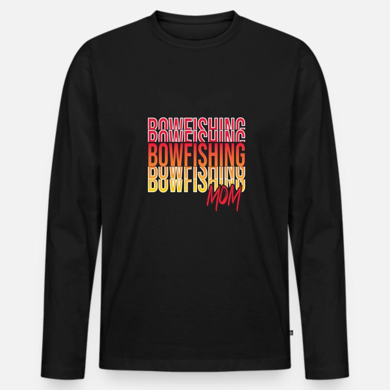 Bowfishing - Männer Premium Bio Langarmshirt - Schwarz