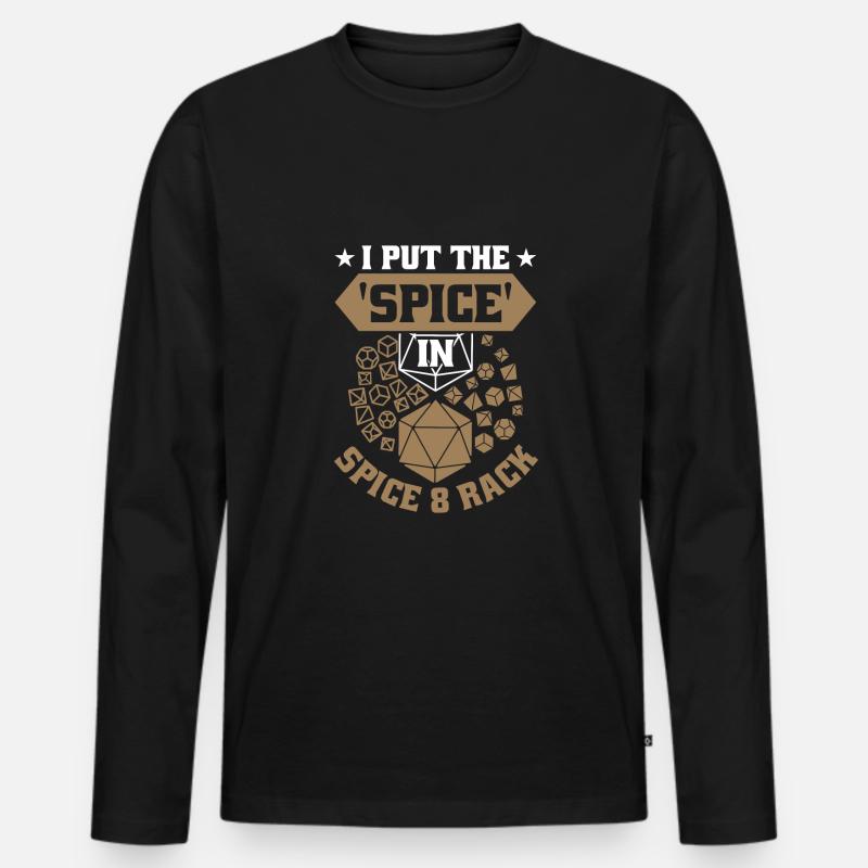 Rollenspiel - Männer Premium Bio Langarmshirt - Schwarz