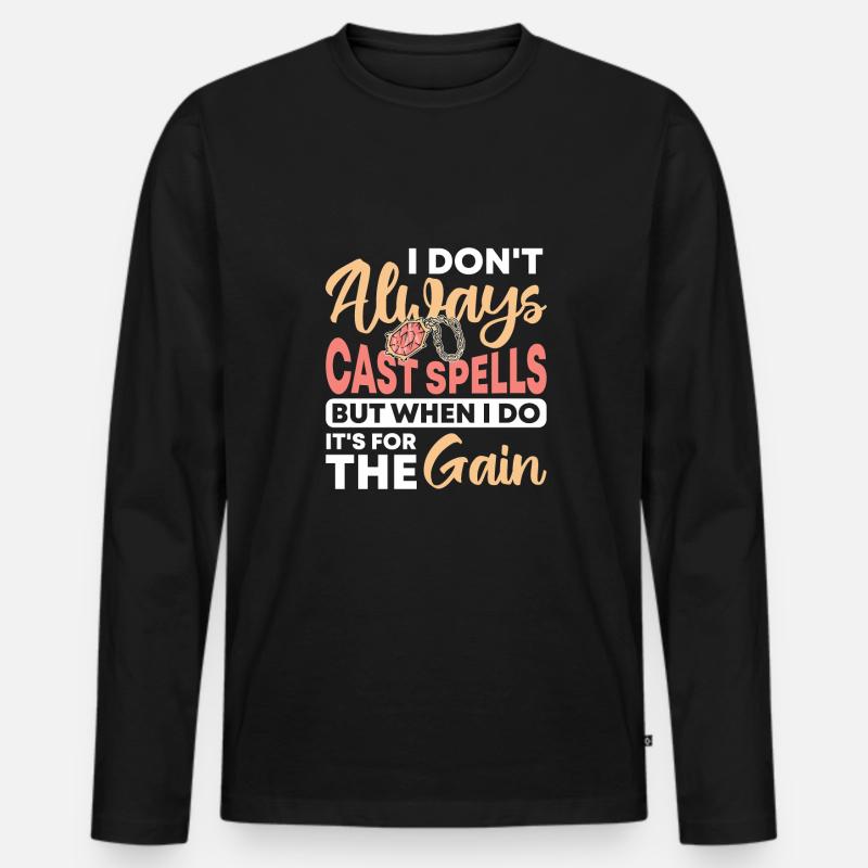 Rollenspiel - Männer Premium Bio Langarmshirt - Schwarz
