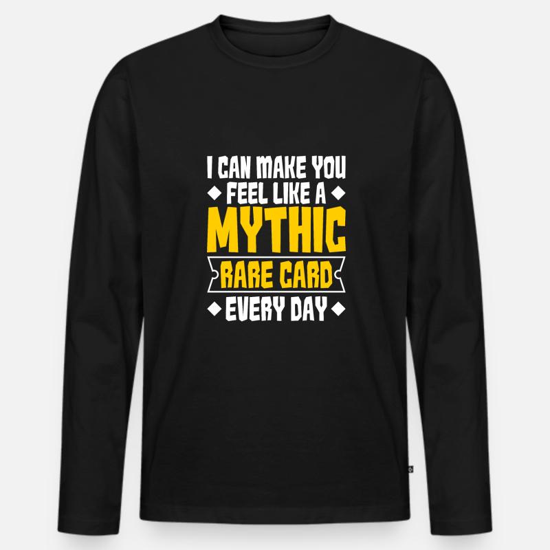 Rollenspiel - Männer Premium Bio Langarmshirt - Schwarz