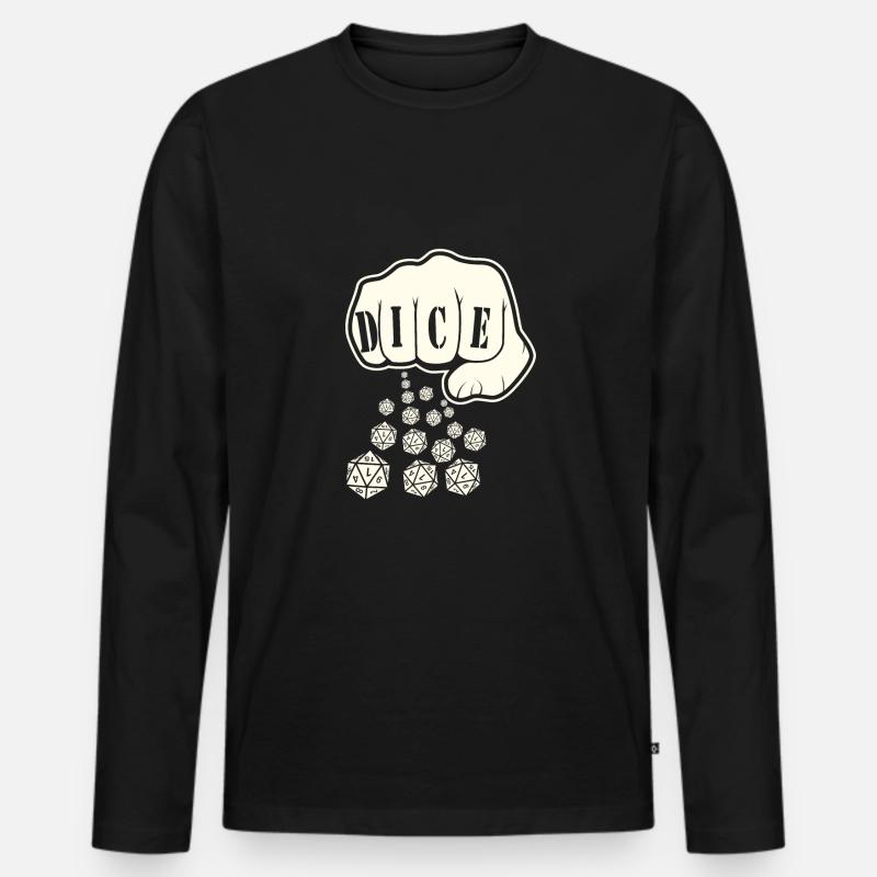 Rollenspiel - Männer Premium Bio Langarmshirt - Schwarz