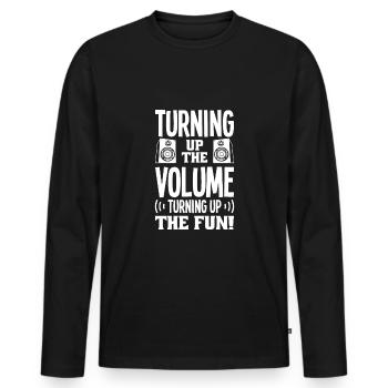 Festival - Men's Premium Organic Long Sleeve Shirt - black - Front - Nico (187cm)