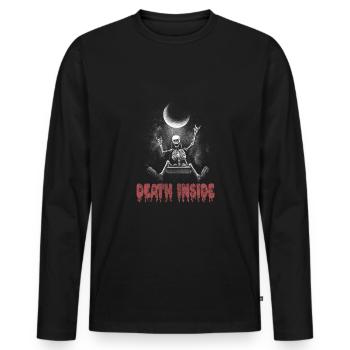 Goth Emo - T-shirt manches longues Premium bio Homme - noir - Devant - Nico (187cm)