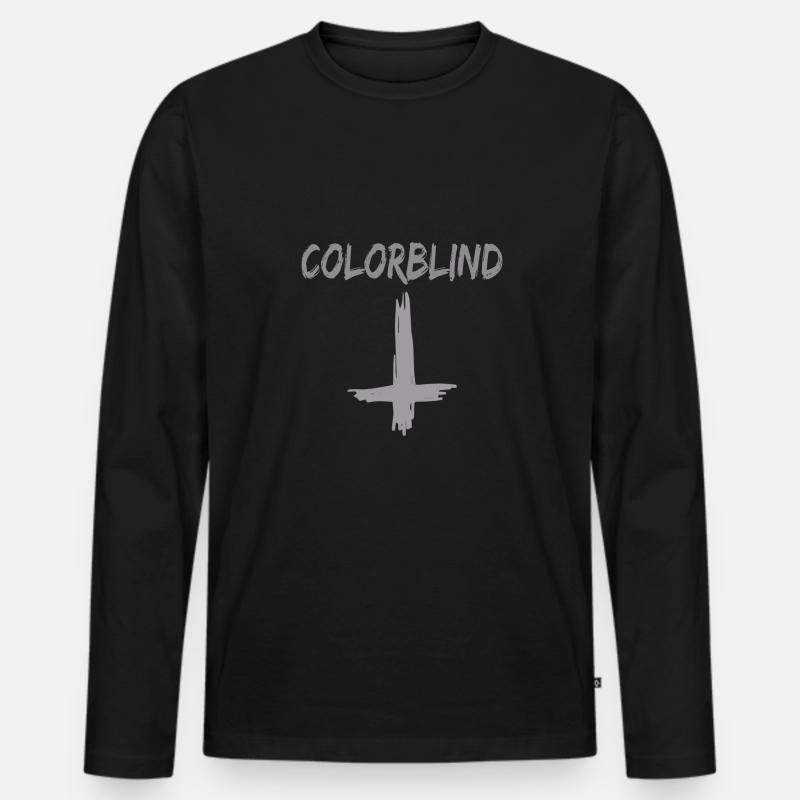 Goth Emo - Männer Premium Bio Langarmshirt - Schwarz