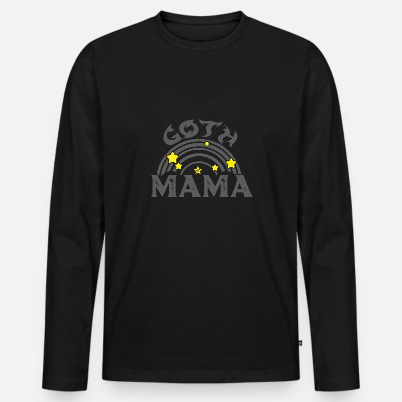 Goth Emo - Männer Premium Bio Langarmshirt - Schwarz