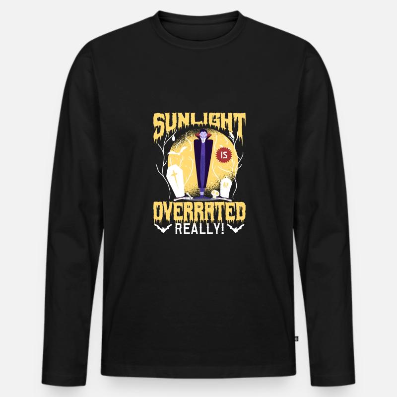 Goth Emo - Männer Premium Bio Langarmshirt - Schwarz