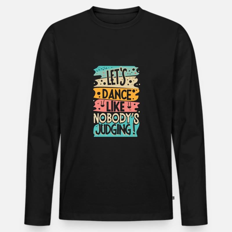 Festival - Männer Premium Bio Langarmshirt - Schwarz