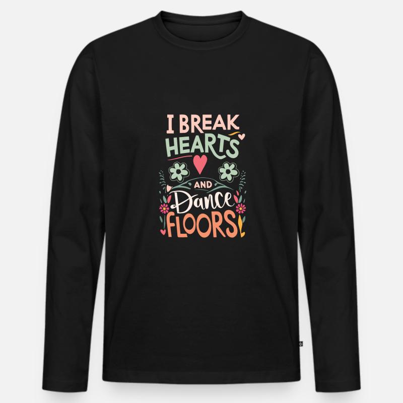 Festival - Männer Premium Bio Langarmshirt - Schwarz