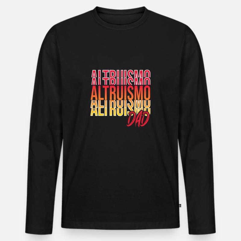 Psychologe - Männer Premium Bio Langarmshirt - Schwarz