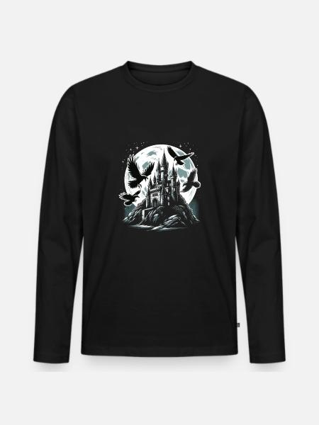 Gothic - Men's Premium Organic Long Sleeve Shirt - black
