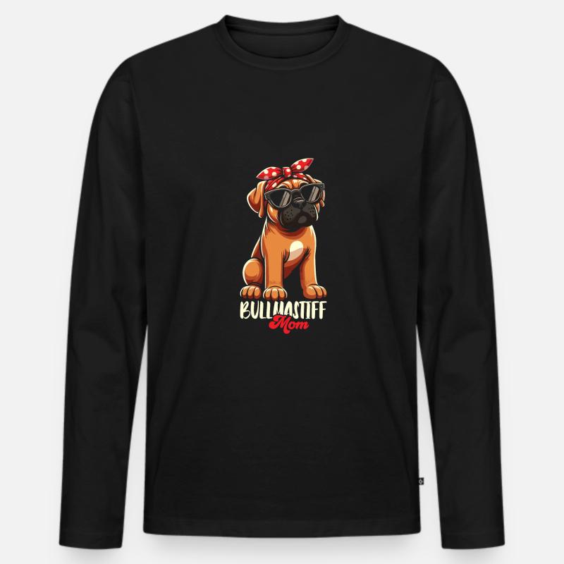 Bullmastiff - Männer Premium Bio Langarmshirt - Schwarz