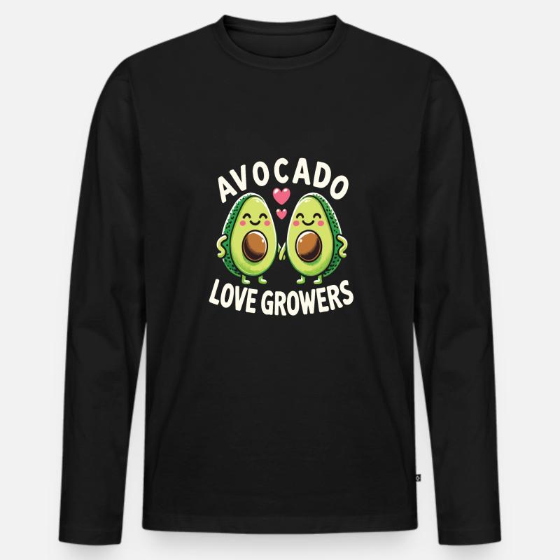 Früchtchen - Männer Premium Bio Langarmshirt - Schwarz