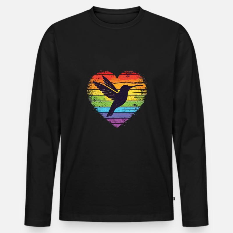Exotisch - Männer Premium Bio Langarmshirt - Schwarz
