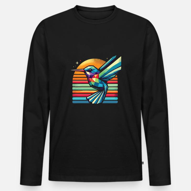 Exotisch - Männer Premium Bio Langarmshirt - Schwarz