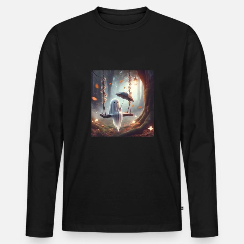 Märchen - Männer Premium Bio Langarmshirt - Schwarz